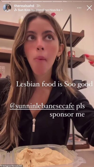 lesbian food porn - onlyfans soogsx hazel moore creampie
