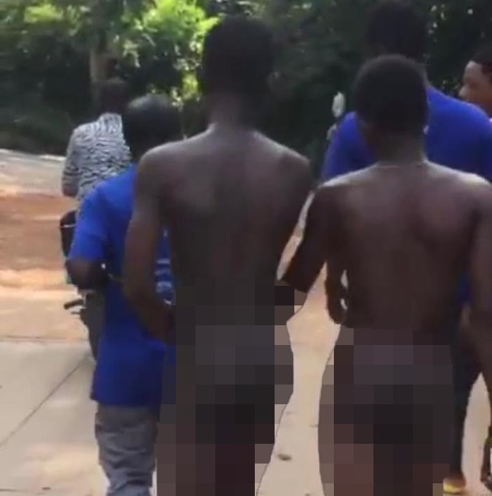 Naked Teenagers In Public lost bet