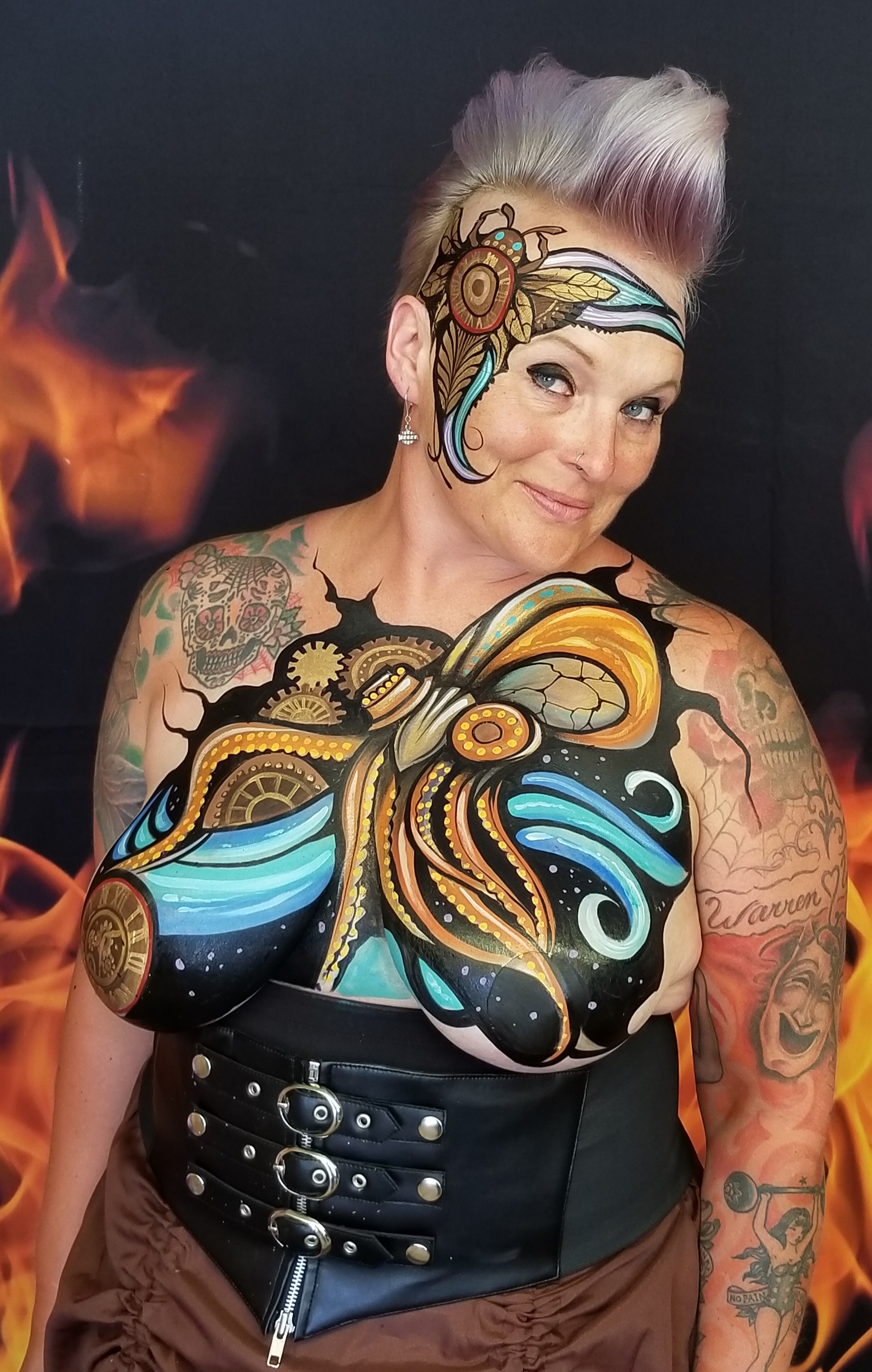 dorothy kenny recommends huge tit body paint pic