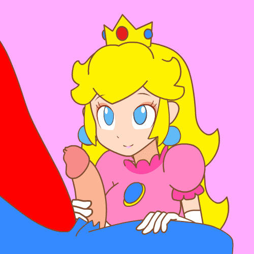 princess peach handjob
