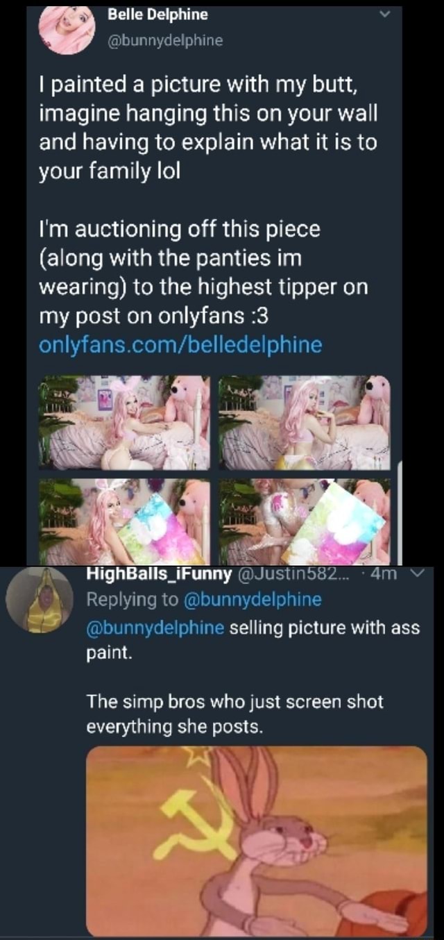 belle delphine ass