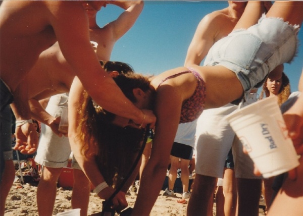 Spring Break Groped nylon orgy