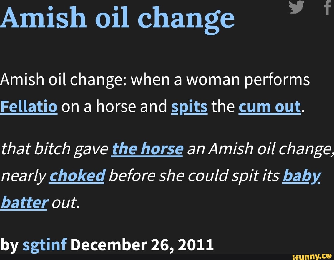 amish oil change video - leaked sex videos men cuming in public