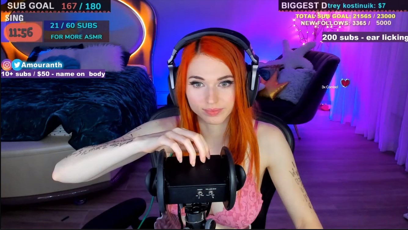 amouranth nip - harley dean lesbian high class pornography