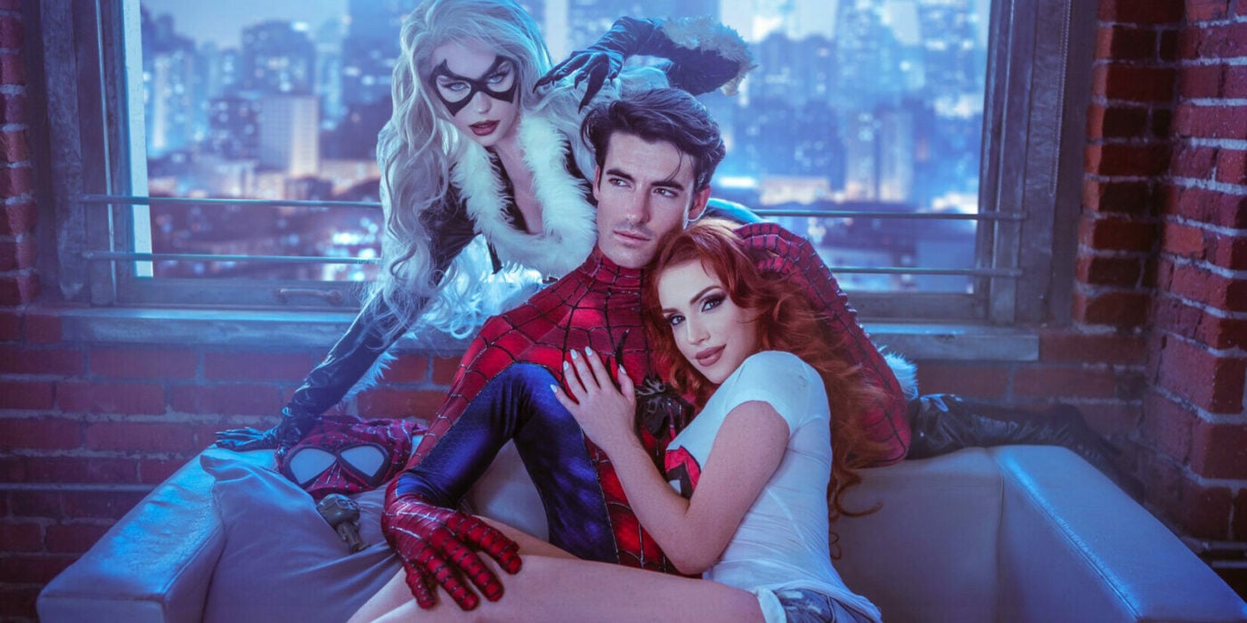 Mature pussy and feet xxx stockings Mary Jane Watson Cosplay rem ecchi