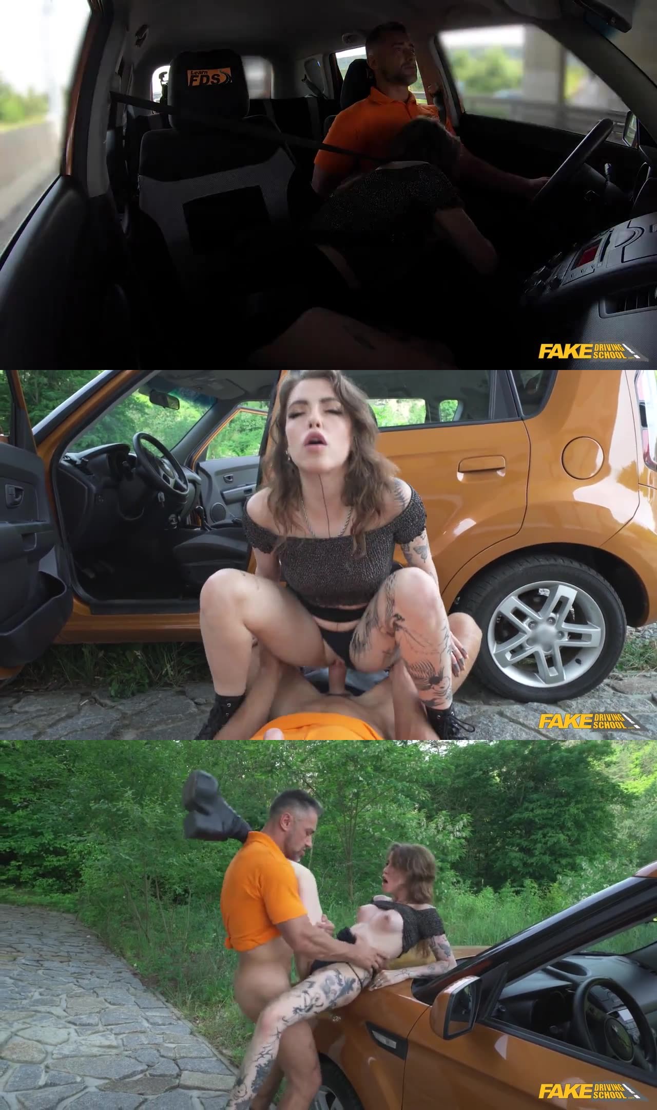 fakedrivingschool com - sienna rae ts gets sucked
