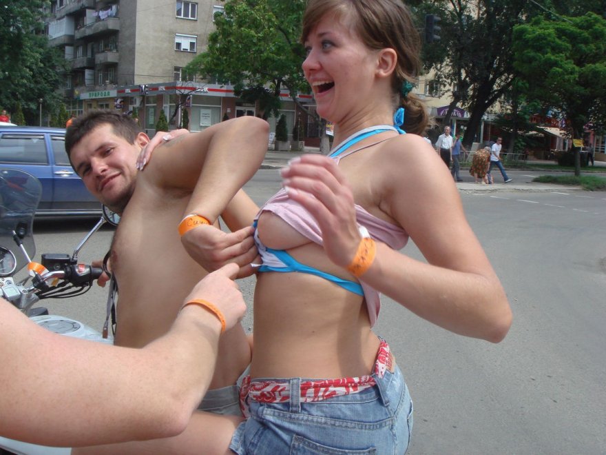 public boob flashing - exposed girlfriend nude good nip slips