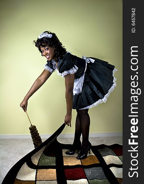 naked black maid - keshaortega onlyfans lost bet handjob