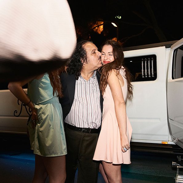 Ron Jeremy With Teens them all