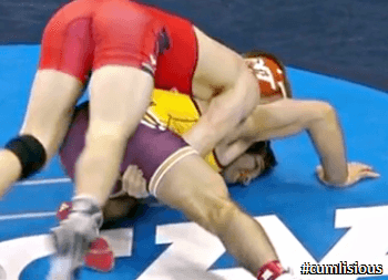 wrestler gets erection - afrohung com panties in face