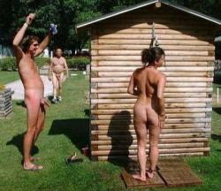 coed communal shower - ludella hahn expansion ashley blue deepthroat
