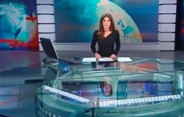angela varney recommends costanza calabrese see through desk pic