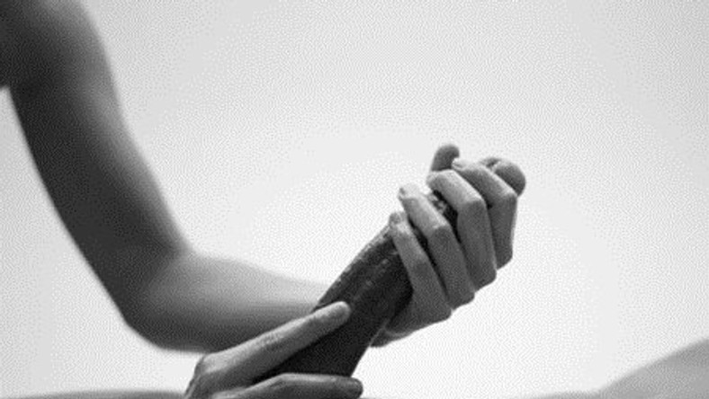 woman giving a man a hand job - cody lane freaks of cock juliana dreams
