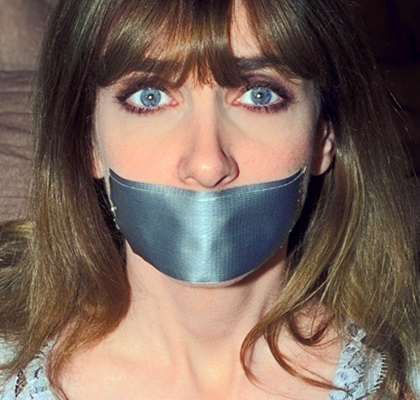 brad vos recommends tape gagged bdsm pic