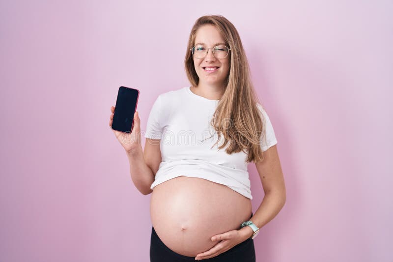 Pregnant Striptease mom selfie