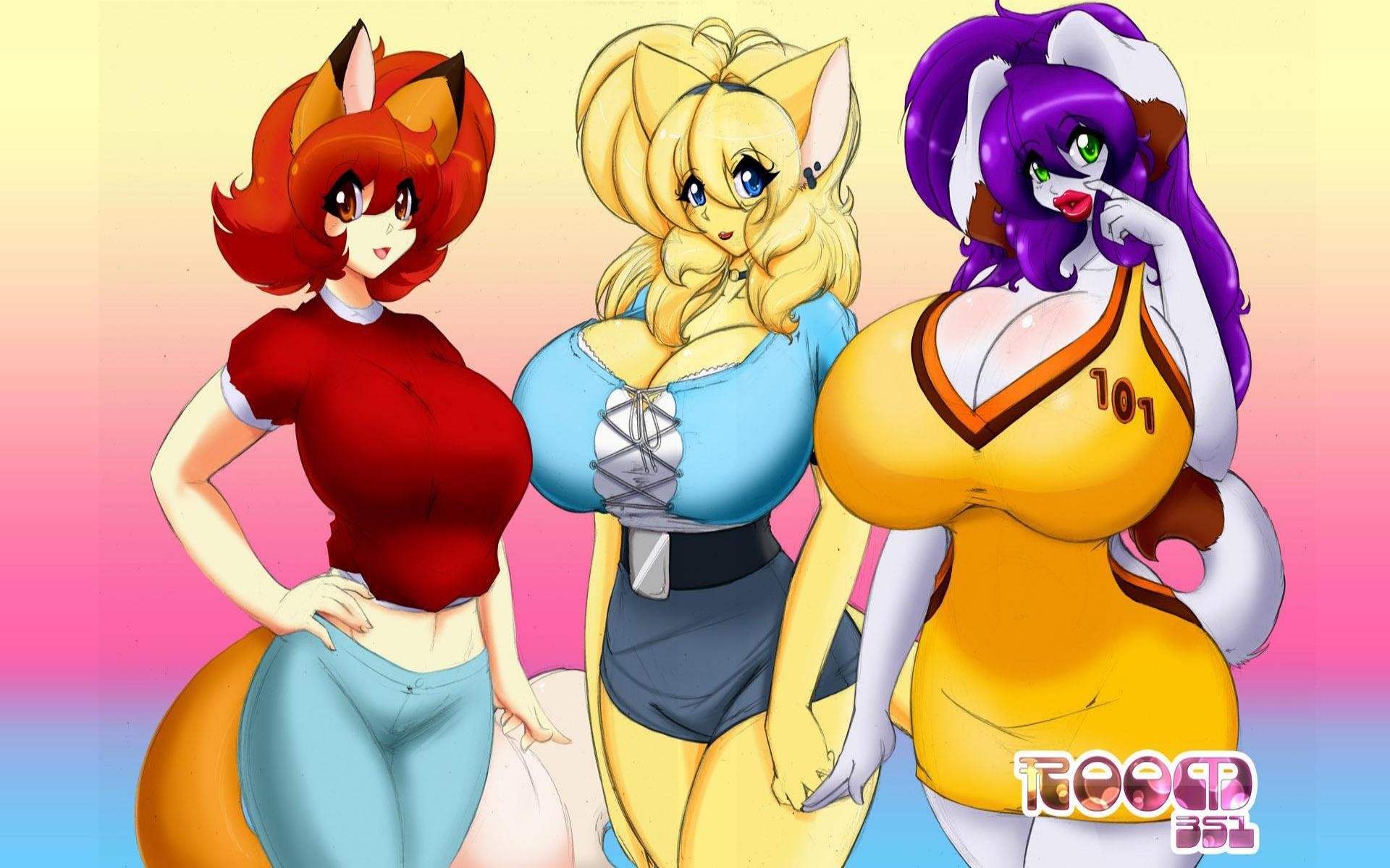 Fun cfnm penny pax Big Boobed Furries force girls