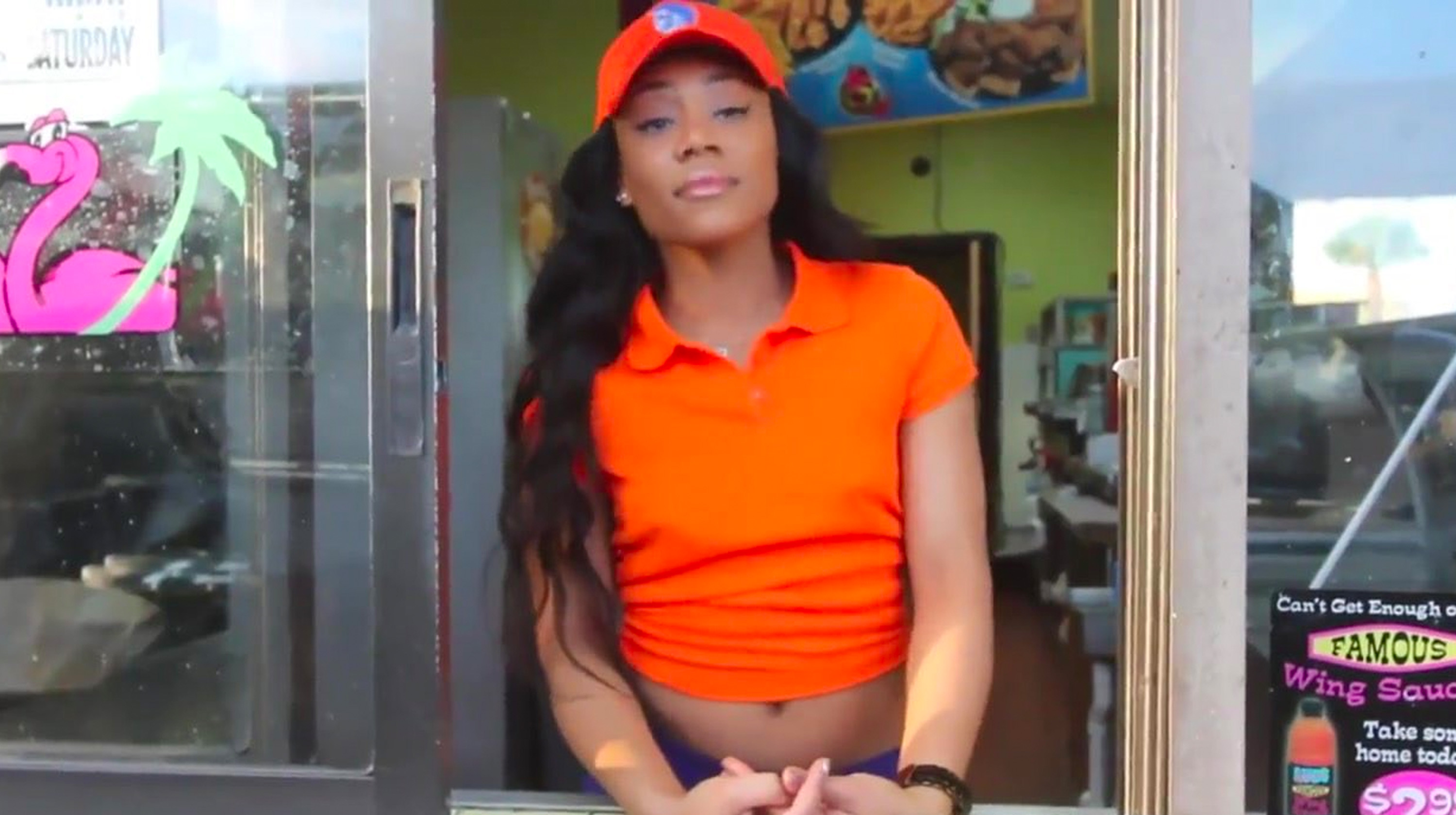 fast food worker porn - gia paige bang blondie bombshell porn
