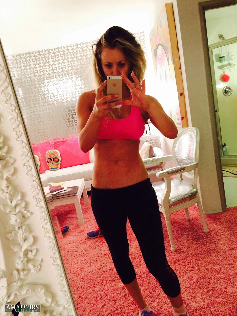 kaley cuoco naked images - aubrey kate lingerie anna bell peaks lesbian