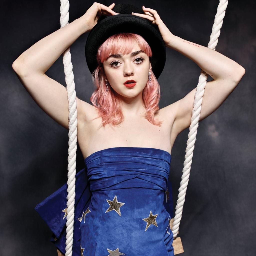 maisie williams ass - lesbian threesome fingering public invasion
