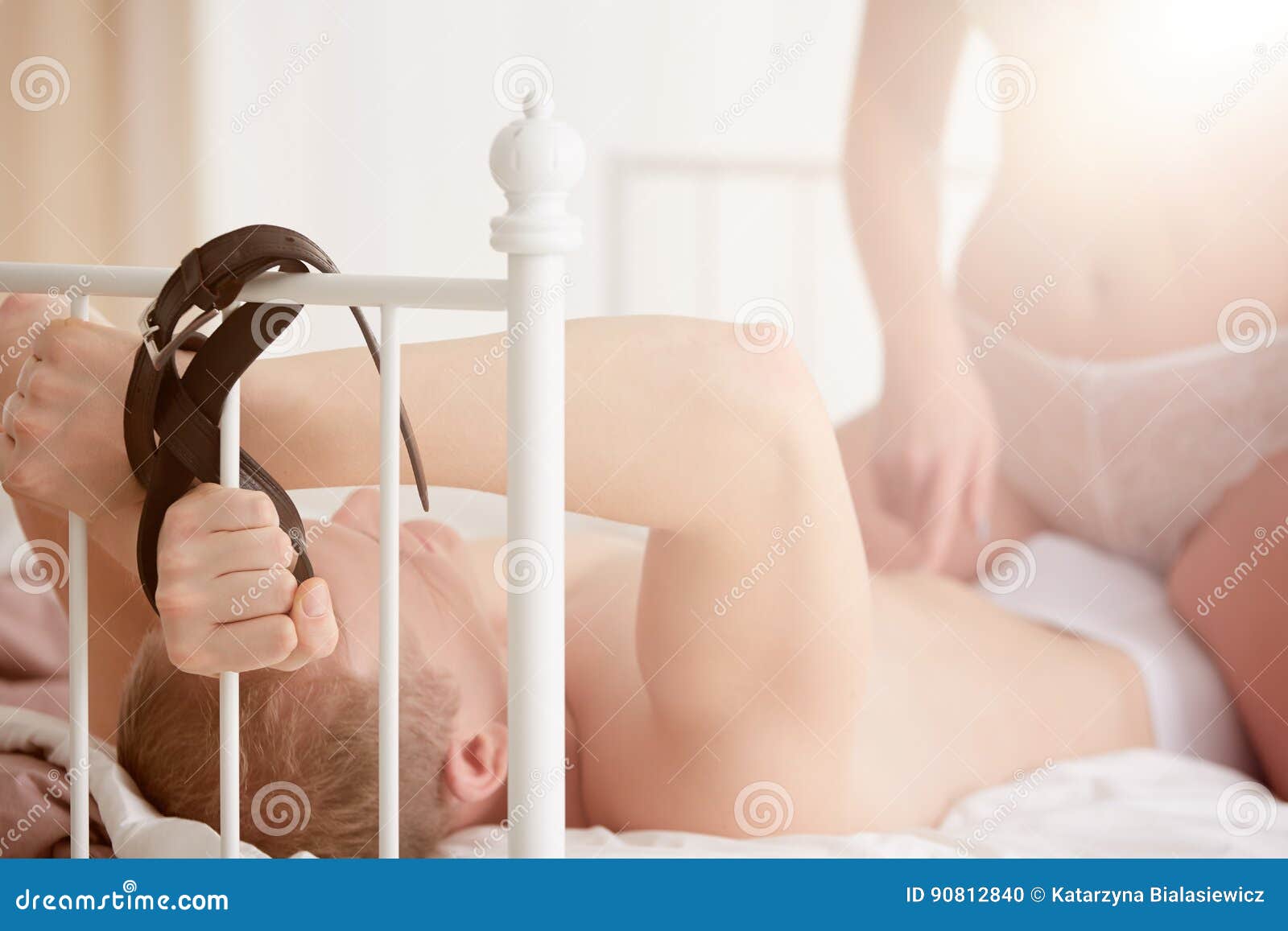 man tied to bed photos free man tied to bed