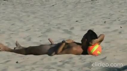 naked beach boner