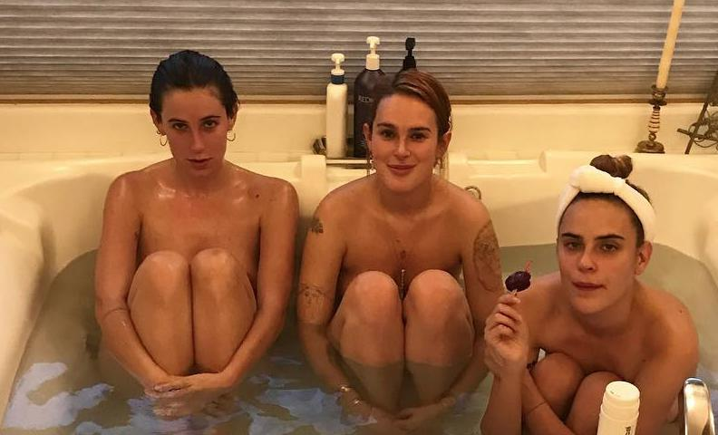 sister nip slip - big ole tittes armani black boob