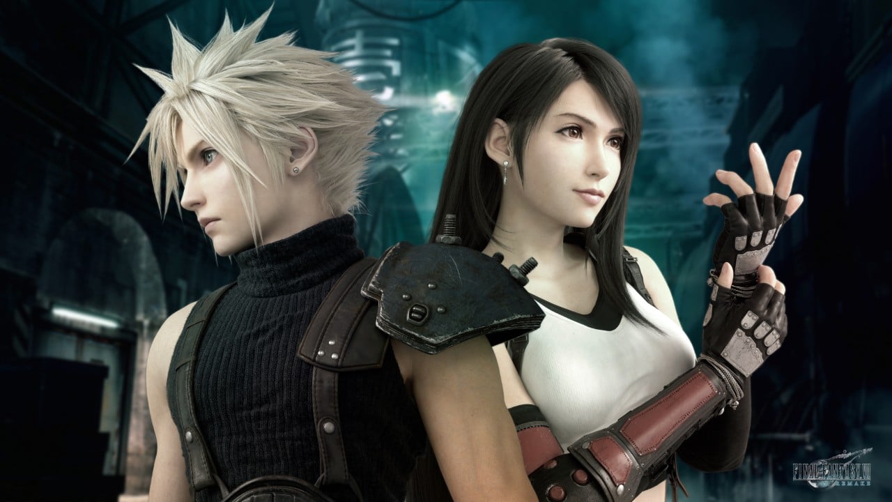 Tifa Lockhart And Cloud lipstick kisses
