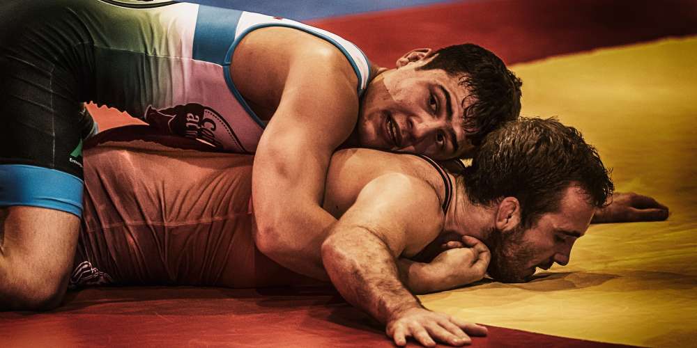 Best of Wrestler gets erection